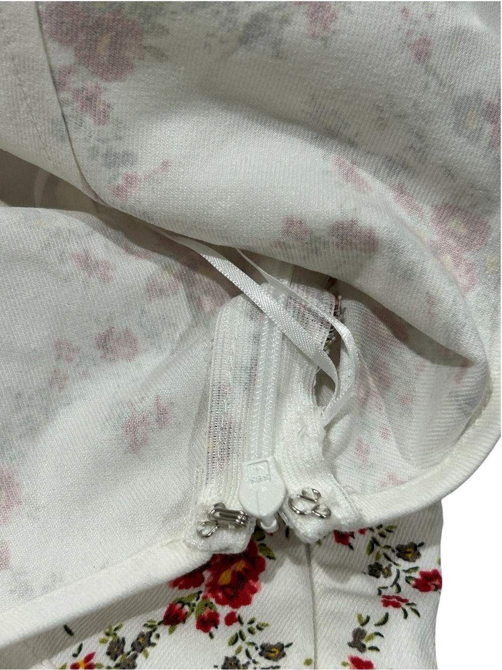 Baltic Born NWT Isla Tank Dress XL Sleeveless Floral Tie-Shoulder Midi Off White - Picture 12 of 16